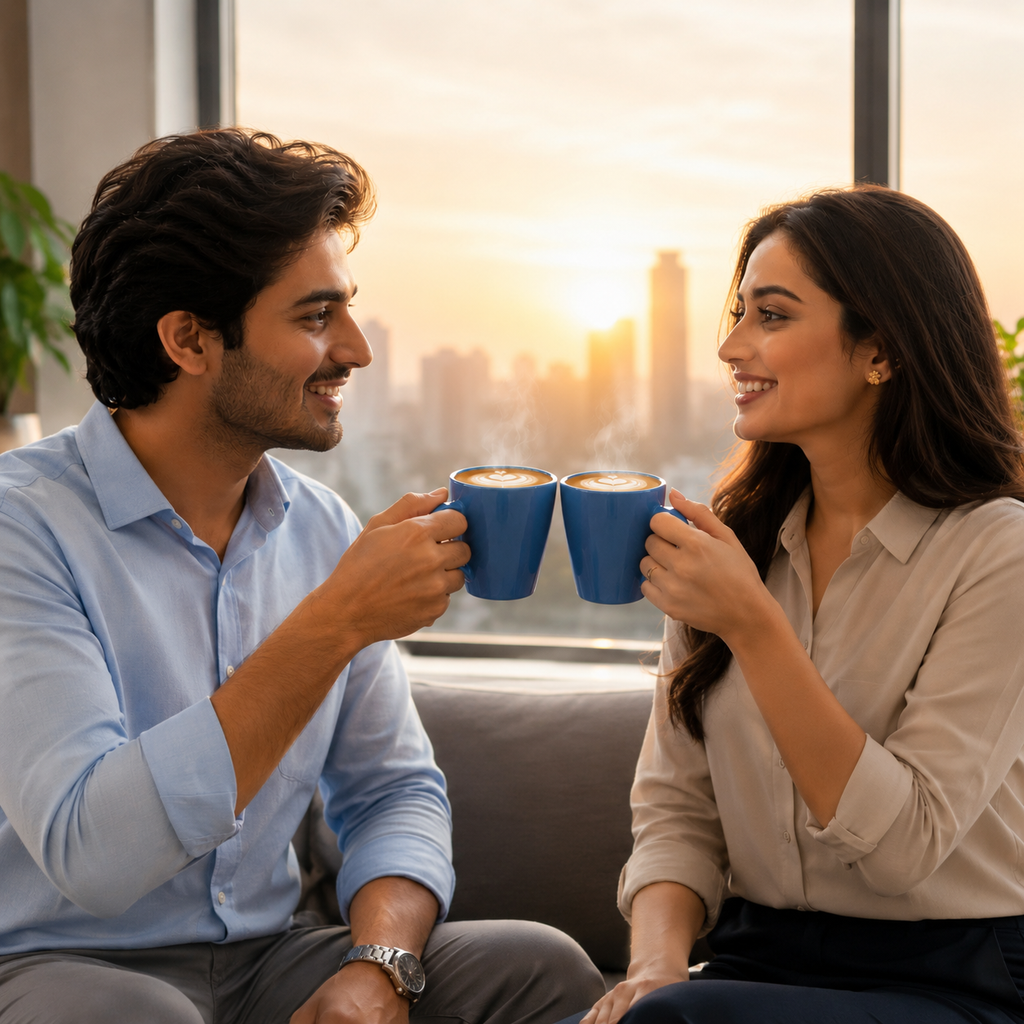 Bhokals Solid Sky Blue Coffee Mug