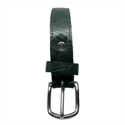 Bhokals Women Green Crocs Leather Belt