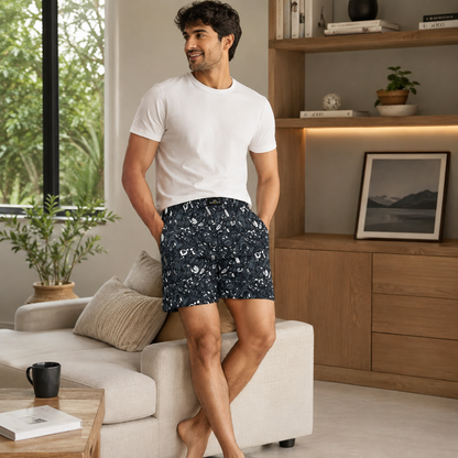 Grey Ghost Printed Cotton Boxer For Men
