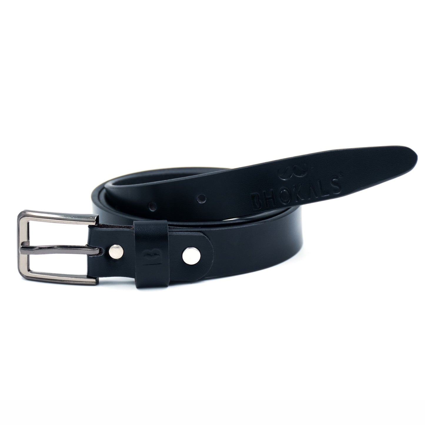 Bhokals Women Black Leather Belt