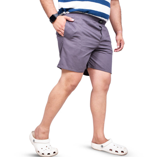 SOLID GREY PLAIN COTTON MEN BOXER