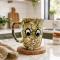 Bhokals Face Print Green Coffee Mug