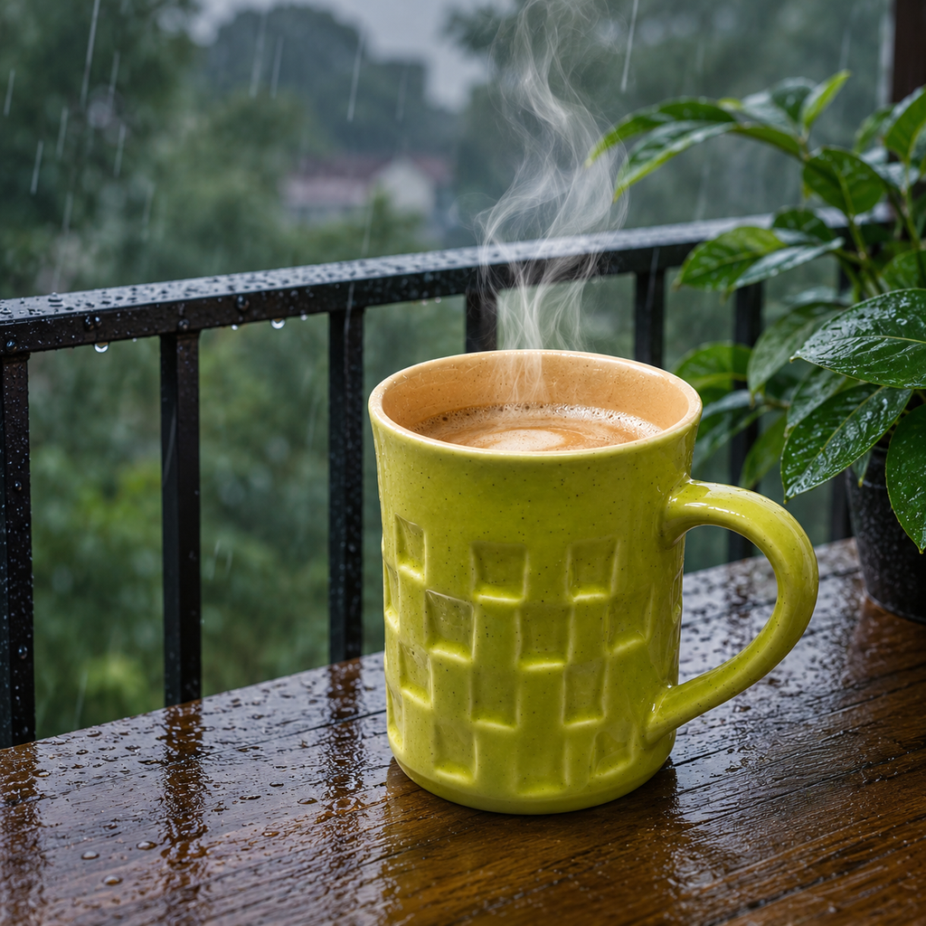 Bhokals Texture Pattern Green Coffee Mug