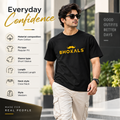 Bhokals Printed Round Neck Cotton Men T-Shirt