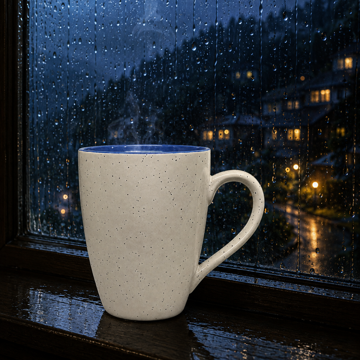 Bhokals Dots Print Blue White Coffee Mug