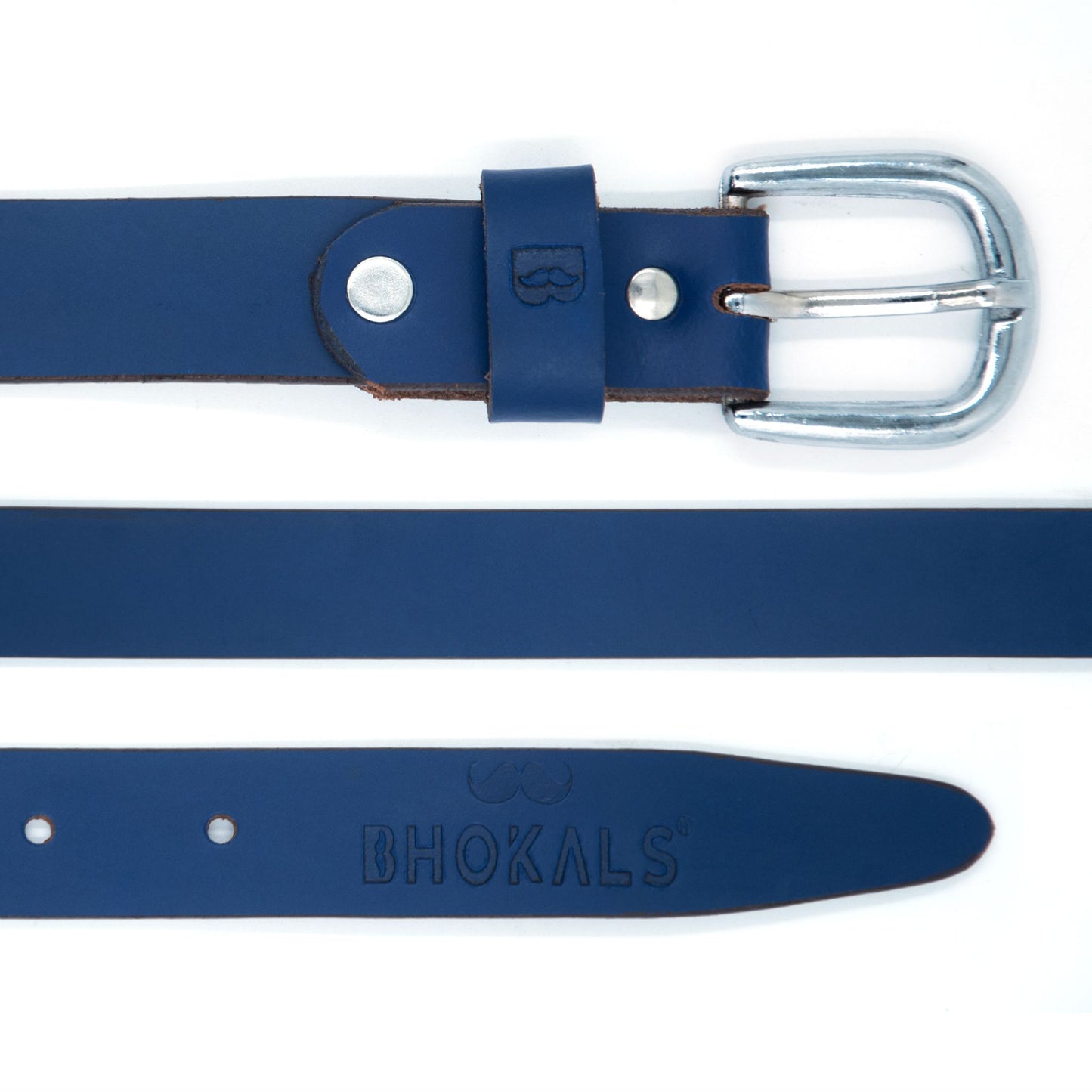 Bhokals Women Blue Leather Belt