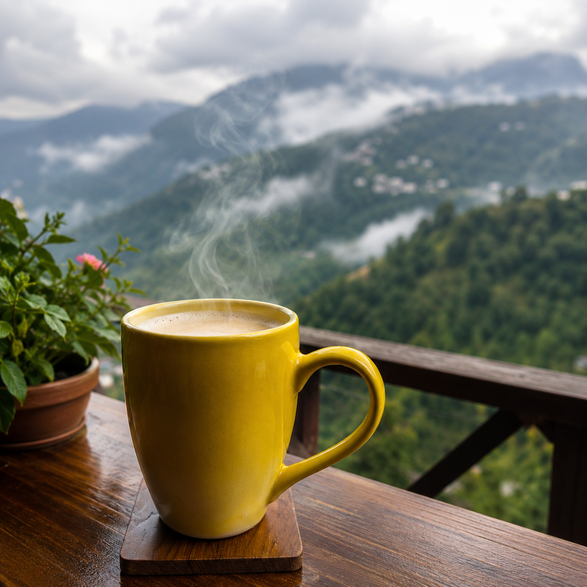 Bhokals Solid  Yellow Coffee Mug