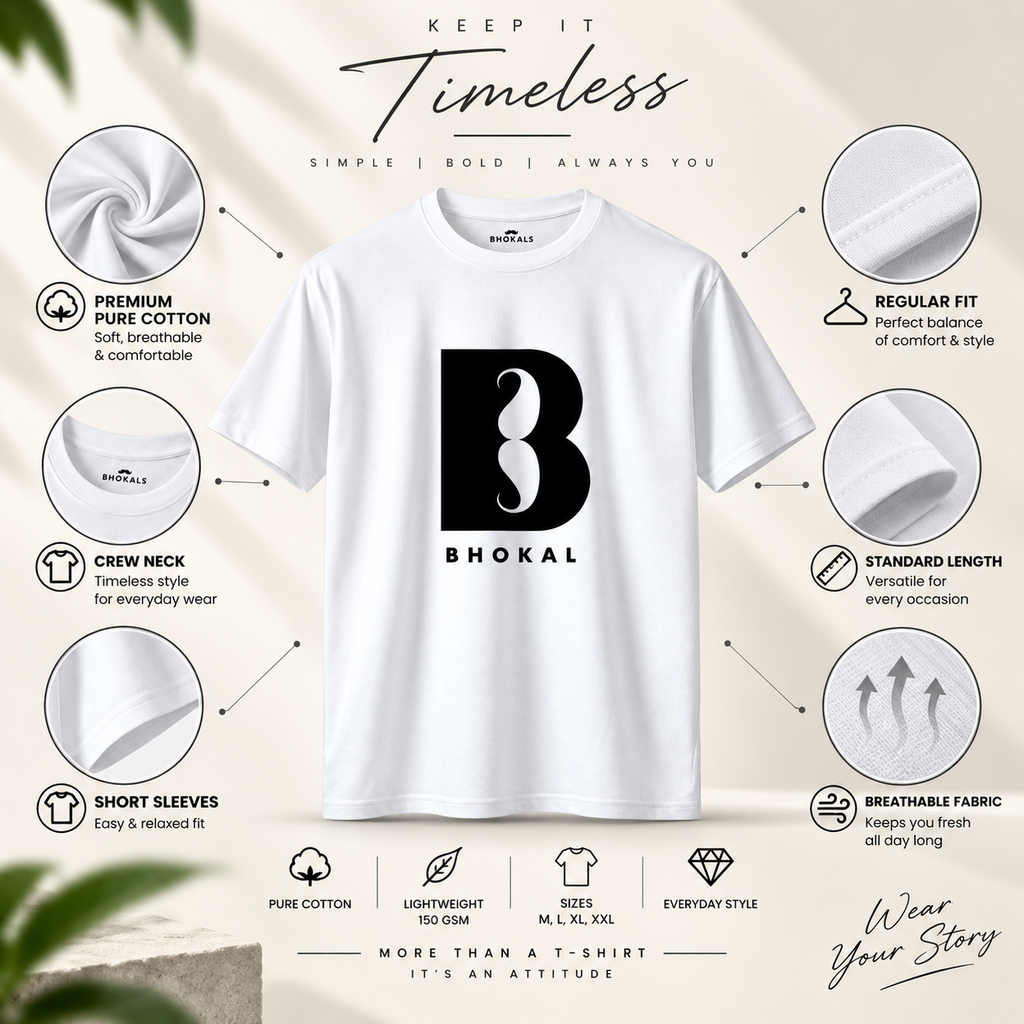 Big B Printed Round Neck Cotton Men T-Shirt