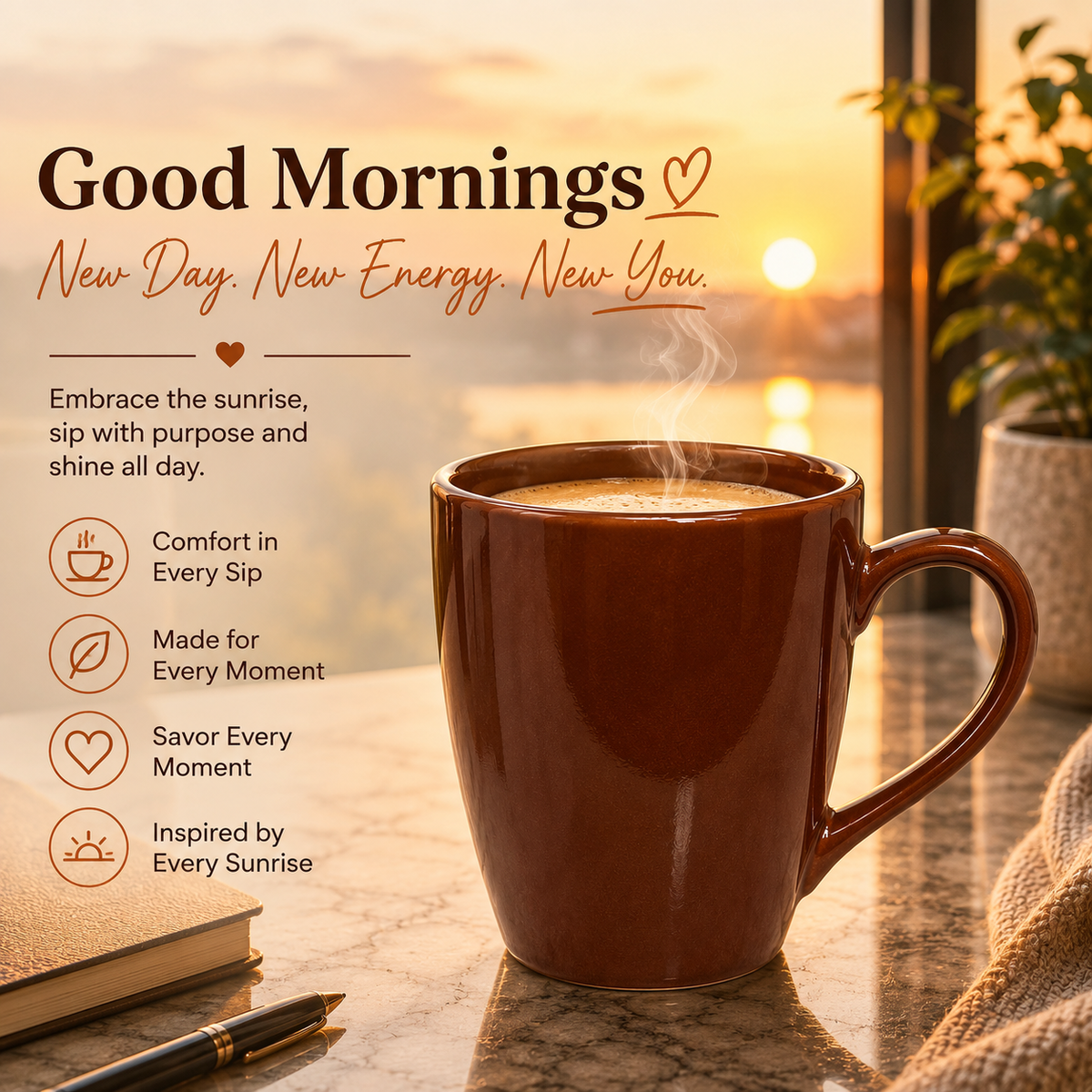 Bhokals Solid Brown Coffee Mug