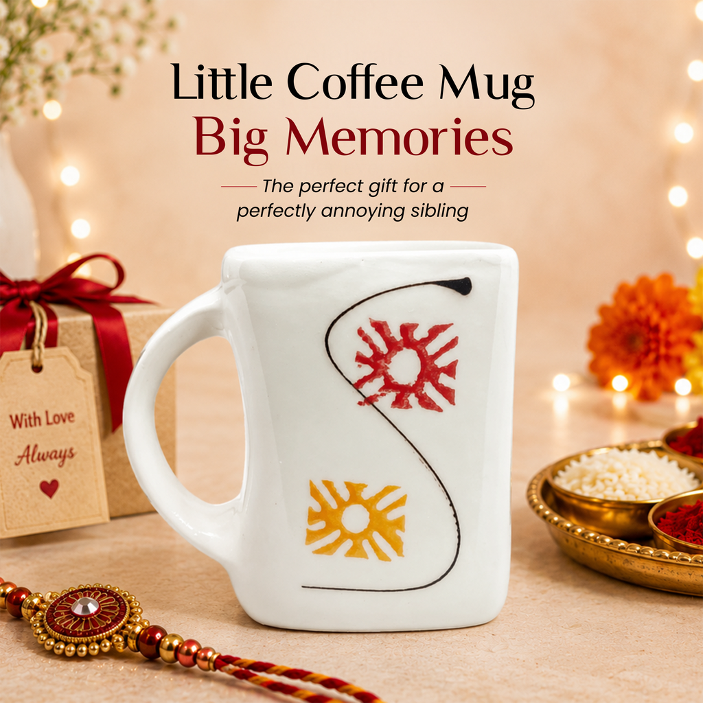 Bhokals Design Printed White Coffee Mug