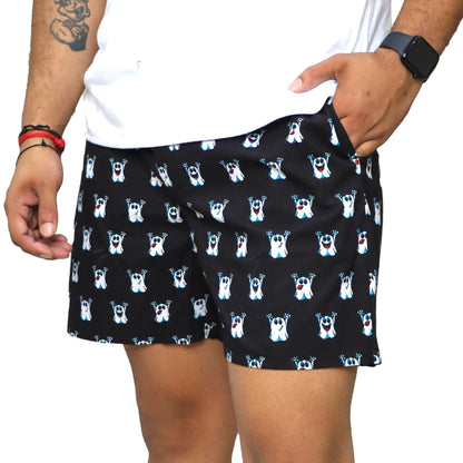 Black Ghost Cartoon Printed Cotton Boxer For Men
