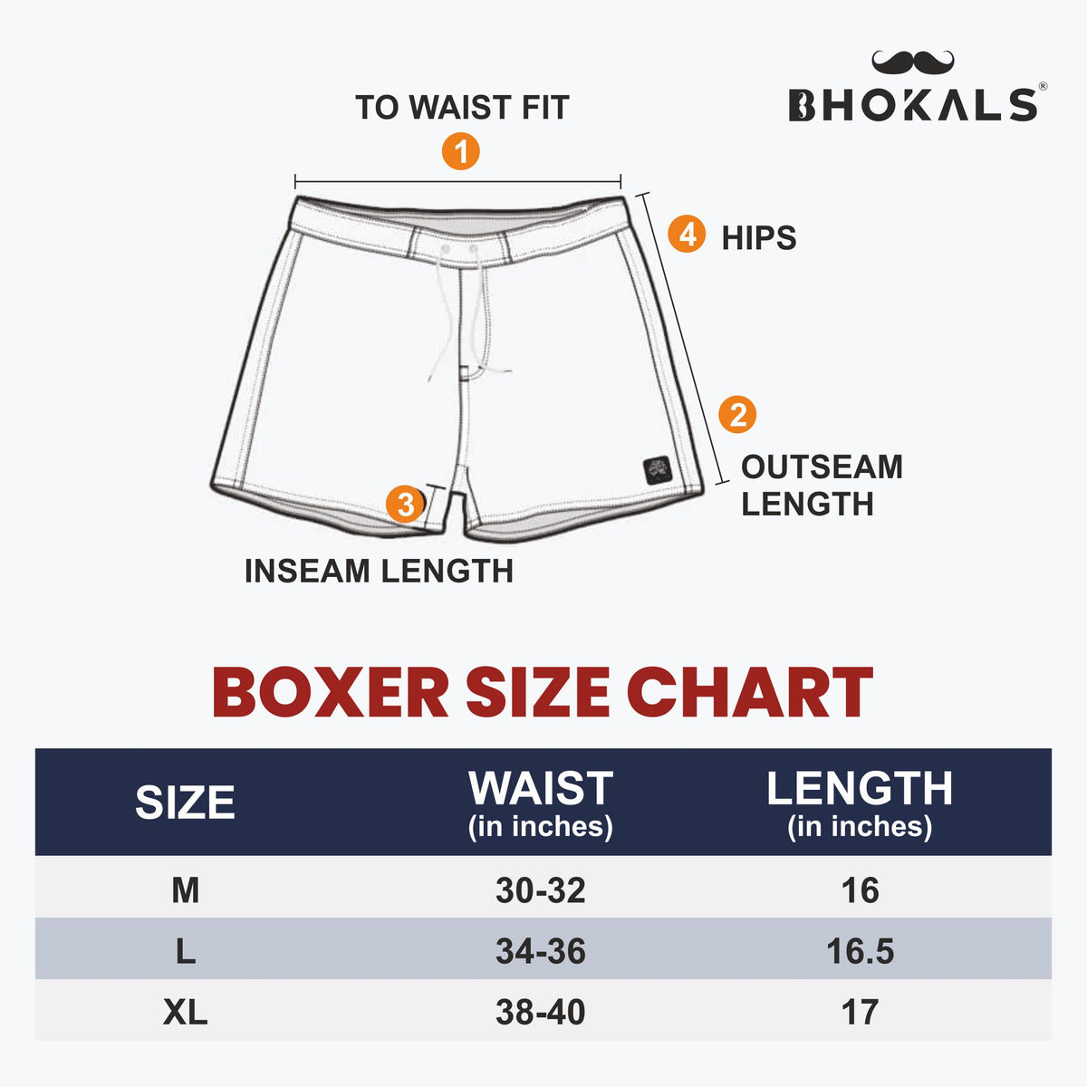 Navy Abstract Printed Cotton Boxer For Men