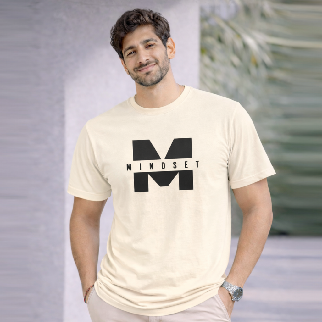 Bhokals "Mindset" Printed Round Neck, Cotton, Super Soft T-Shirt