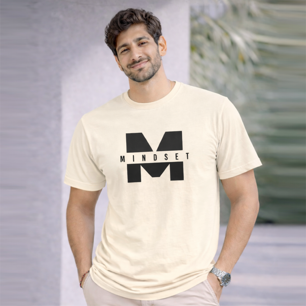 Bhokals "Mindset" Printed Round Neck, Cotton, Super Soft T-Shirt