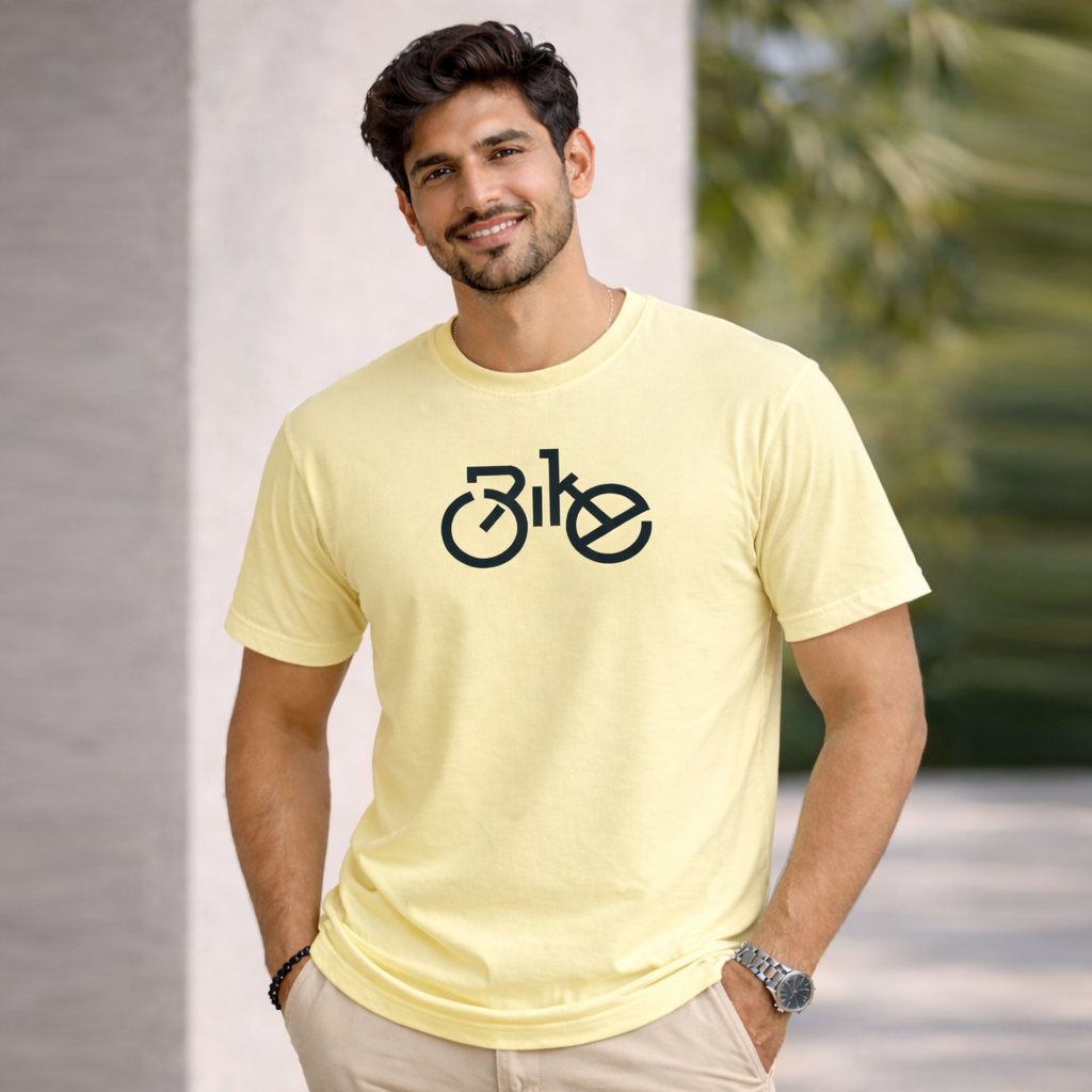 Bhokals " Bike " Printed, Round Neck, Cotton, Super Soft T-Shirt
