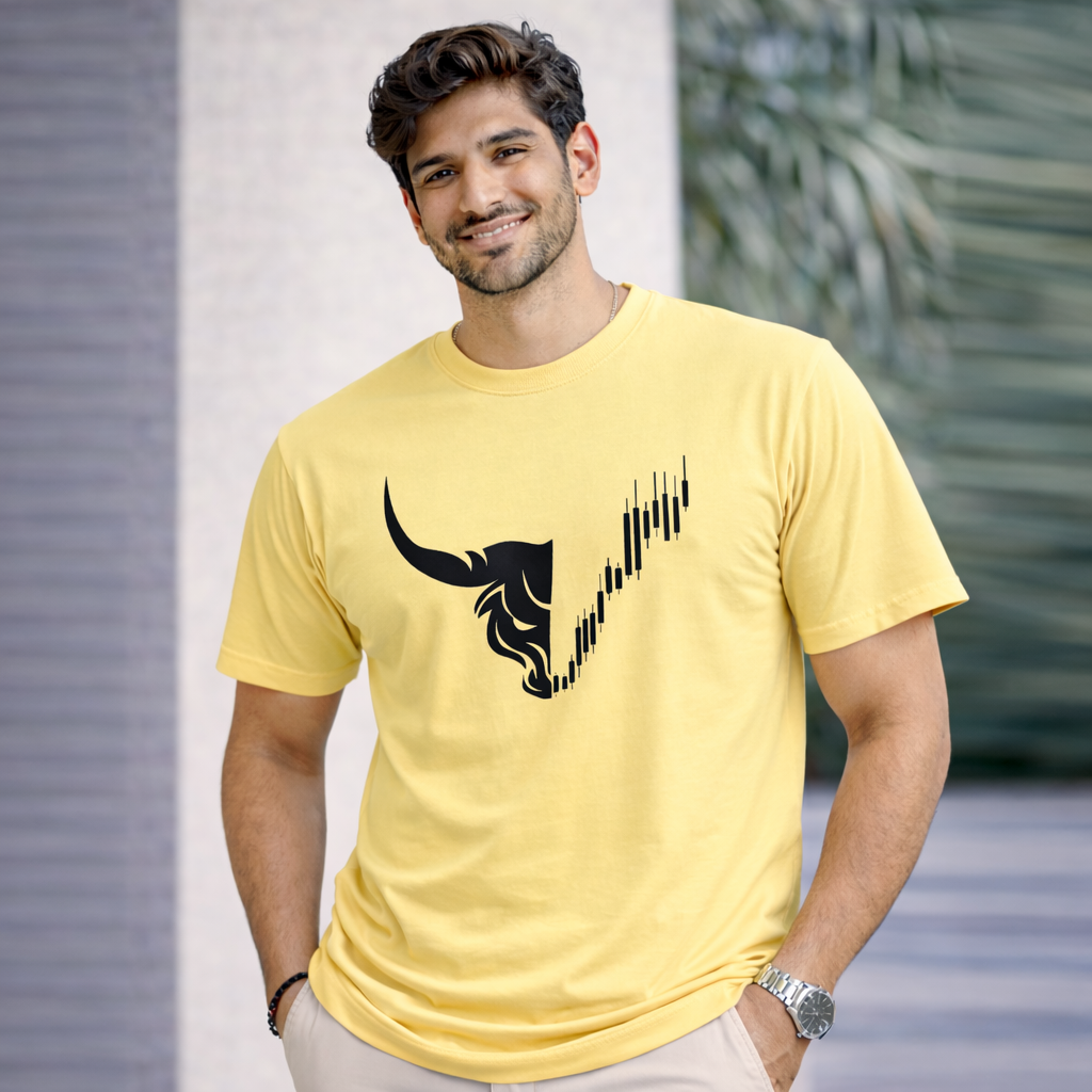 Bhokals " Bull Face " Printed, Round Neck, Cotton, Super Soft T-Shirt