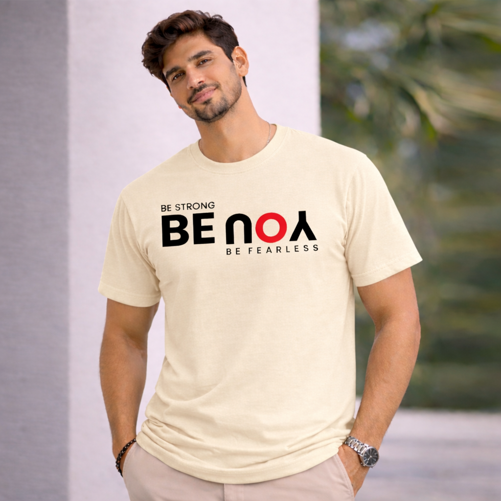 Bhokals " Be You " Printed, Round Neck, Cotton, Super Soft T-Shirt