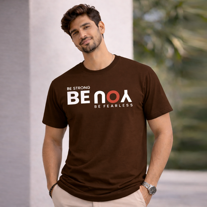 Bhokals " Be You " Printed, Round Neck, Cotton, Super Soft T-Shirt