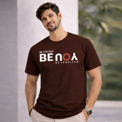 Bhokals " Be You " Printed, Round Neck, Cotton, Super Soft T-Shirt