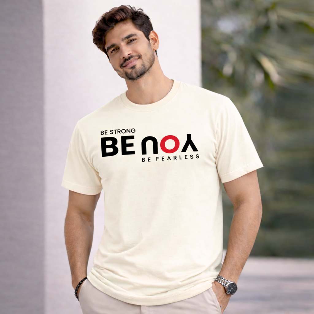 Bhokals " Be You " Printed, Round Neck, Cotton, Super Soft T-Shirt