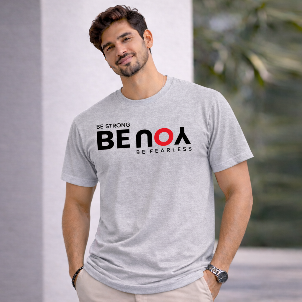 Bhokals " Be You " Printed, Round Neck, Cotton, Super Soft T-Shirt