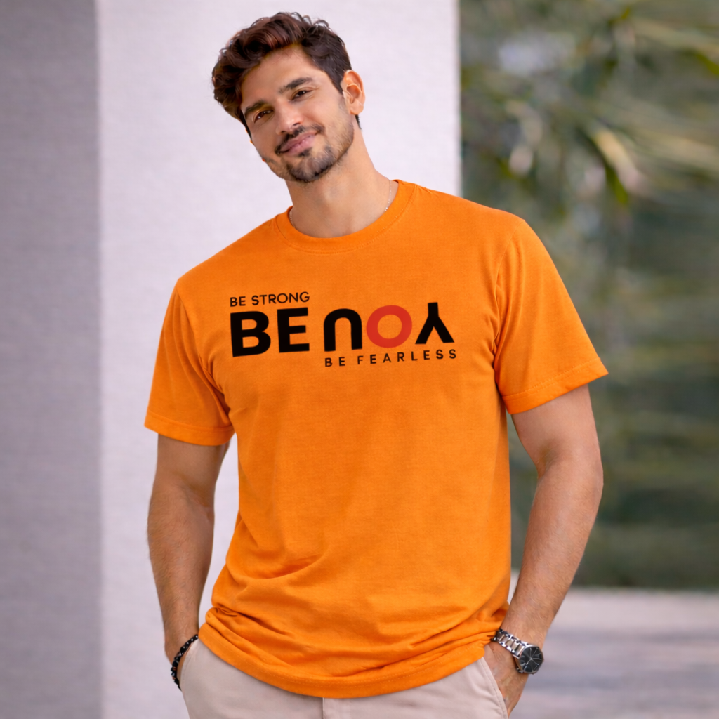 Bhokals " Be You " Printed, Round Neck, Cotton, Super Soft T-Shirt