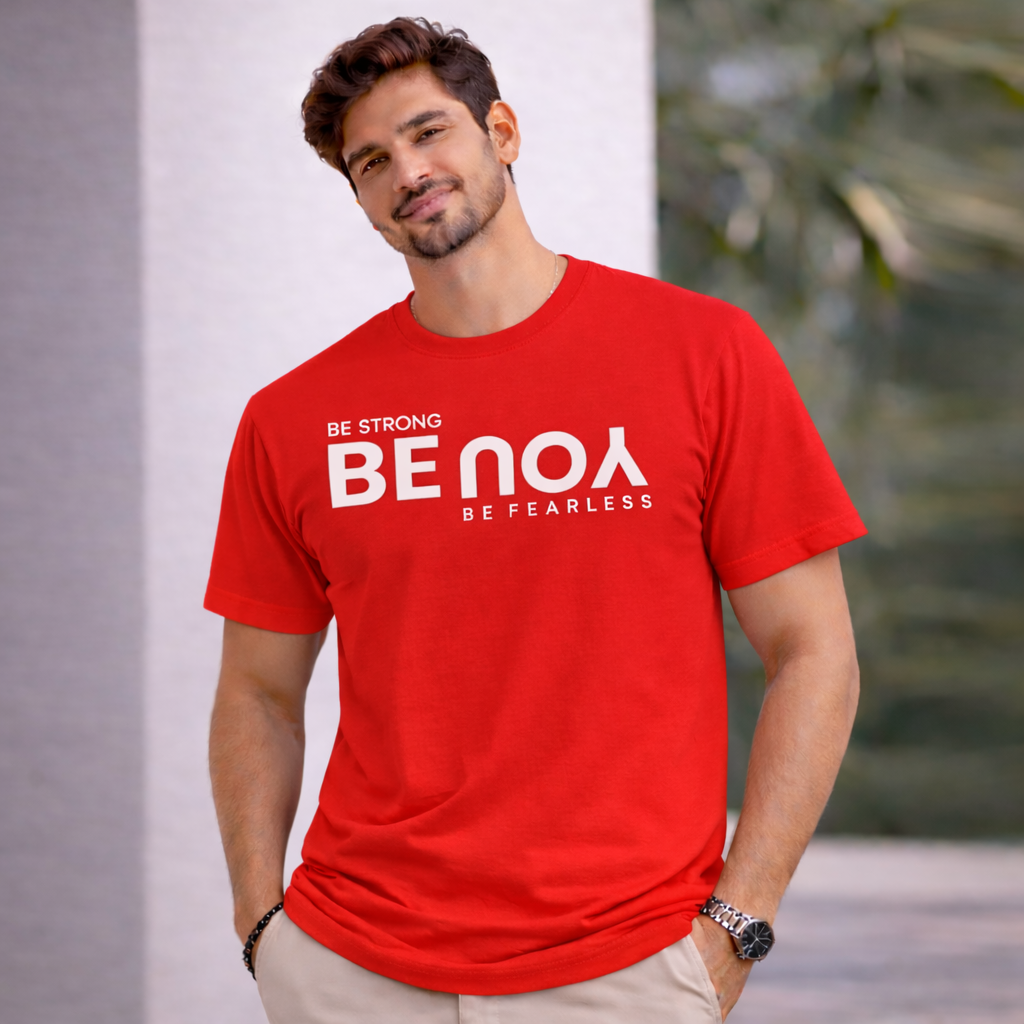 Bhokals " Be You " Printed, Round Neck, Cotton, Super Soft T-Shirt