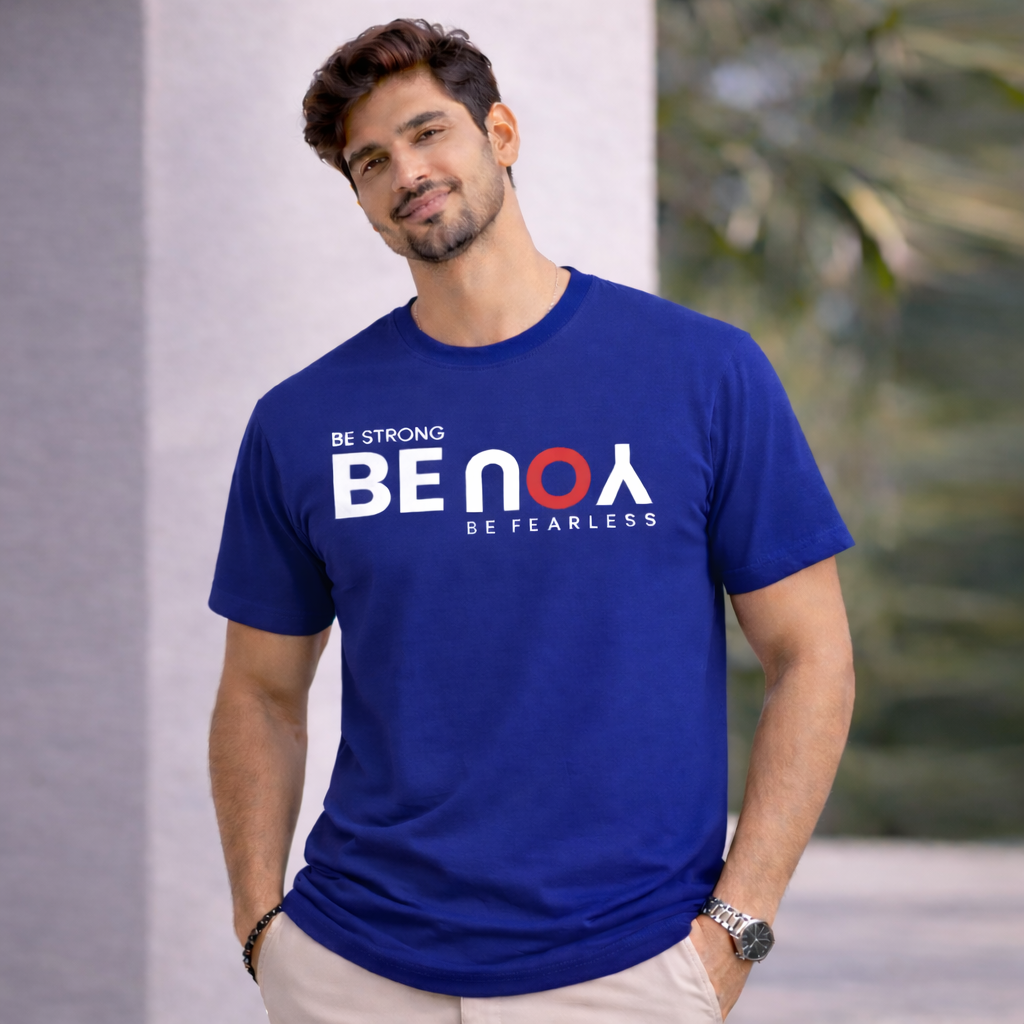 Bhokals " Be You " Printed, Round Neck, Cotton, Super Soft T-Shirt