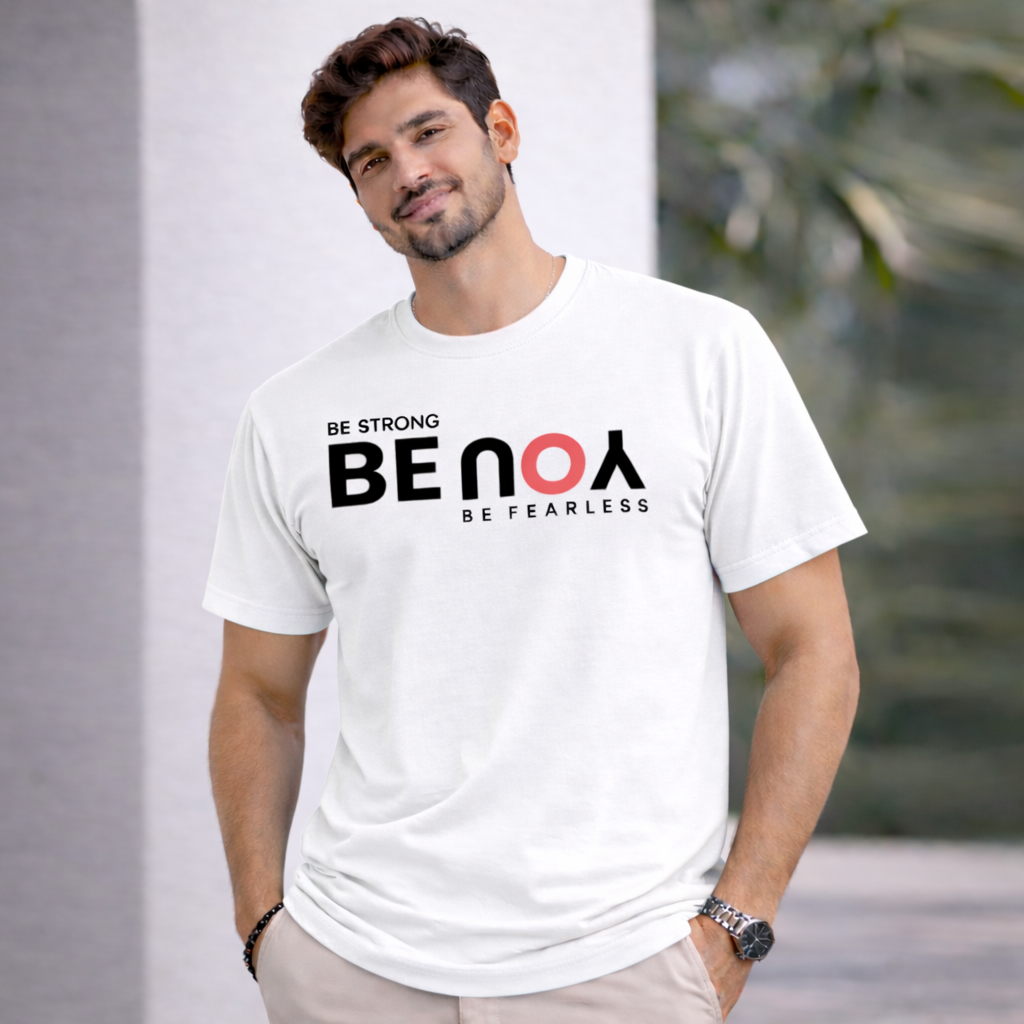 Bhokals " Be You " Printed, Round Neck, Cotton, Super Soft T-Shirt