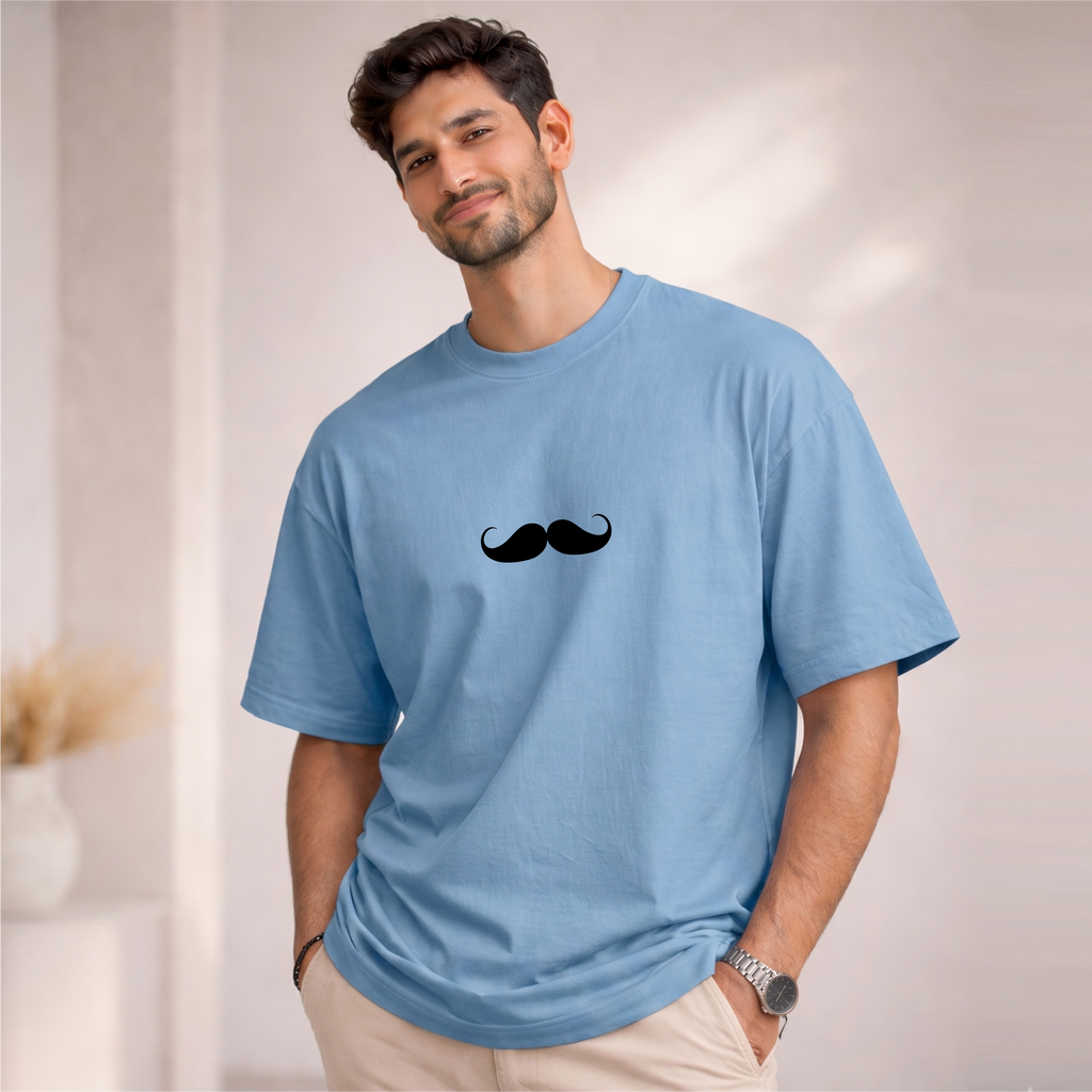 Men's Oversized Bhokals Printed T-Shirt