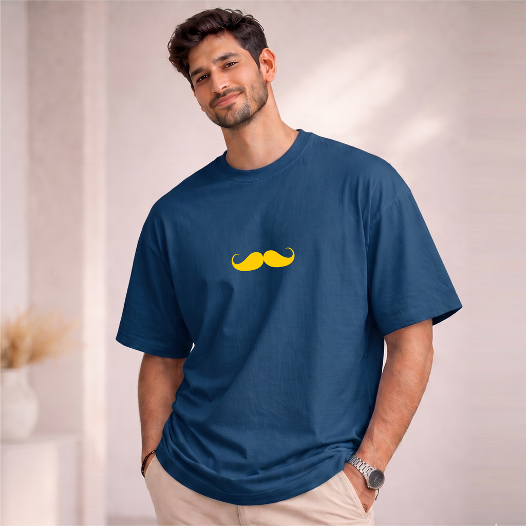 Men's Oversized Bhokals Printed T-Shirt