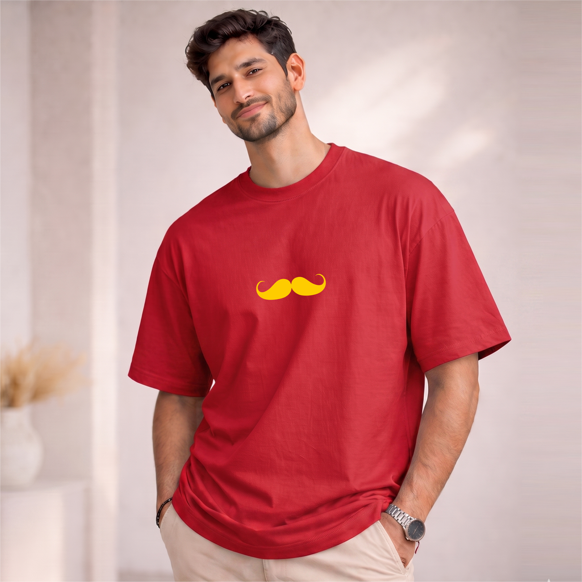 Men's Oversized Bhokals Printed T-Shirt