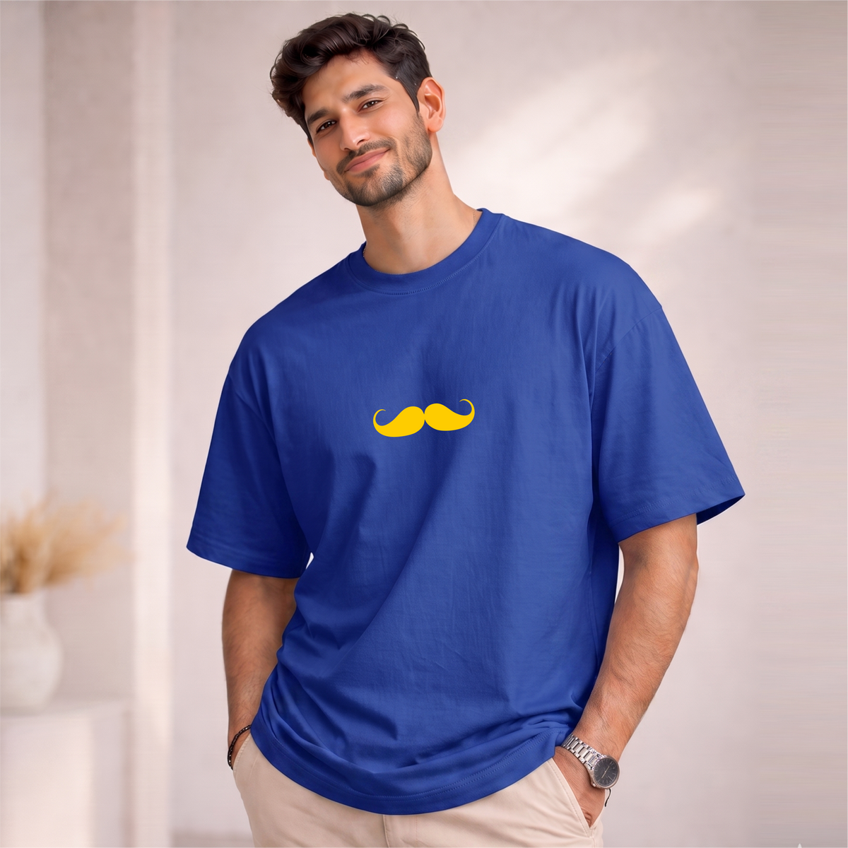 Men's Oversized Bhokals Printed T-Shirt