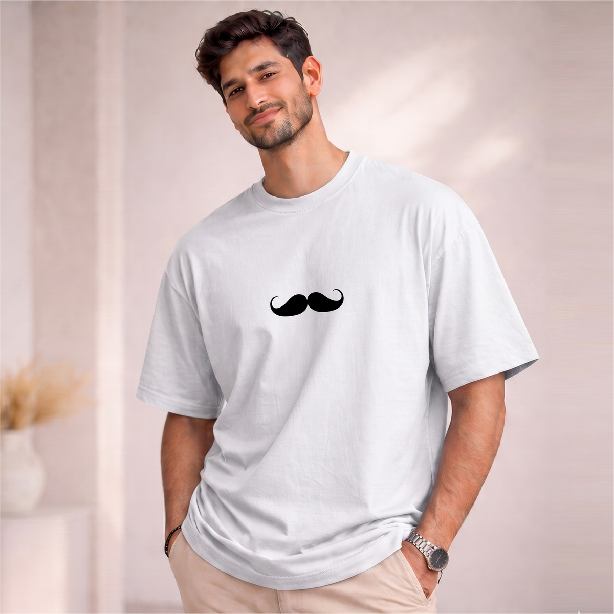 Men's Oversized Bhokals Printed T-Shirt