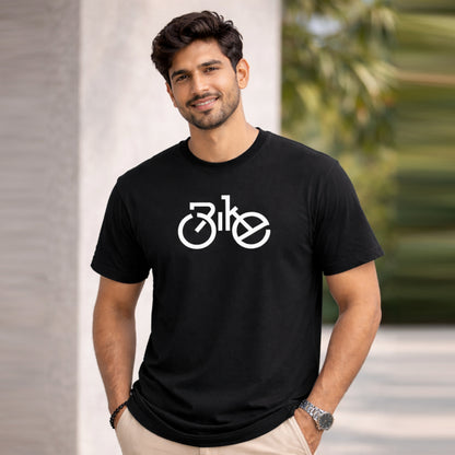 Bhokals "Bike" Printed, Round Neck, Cotton, Super Soft T-Shirt