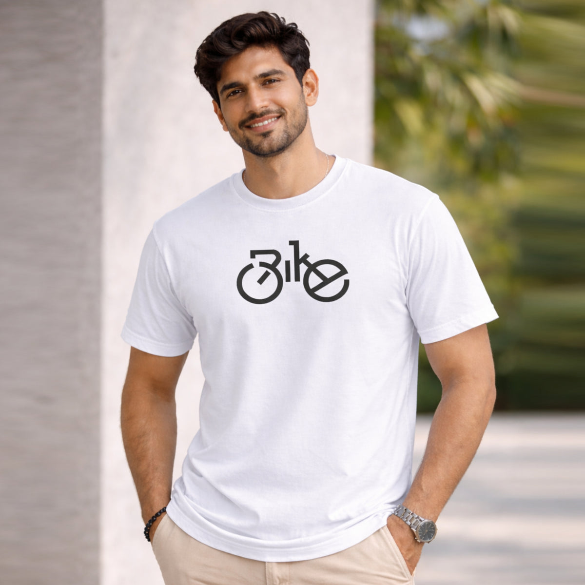 Bhokals " Bike " Printed, Round Neck, Cotton, Super Soft T-Shirt
