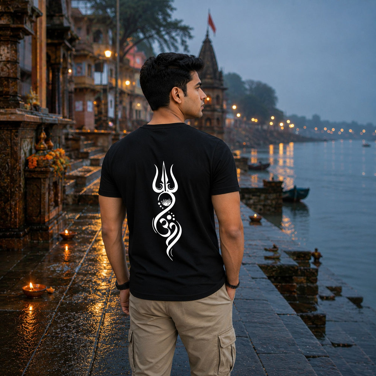 Om Trident Tee