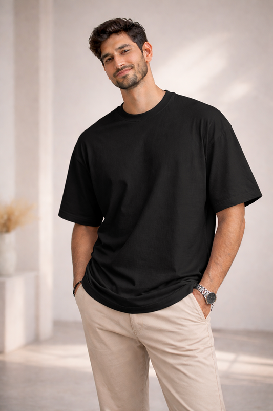 Bhokals "Plain Oversized" Cotton T-Shirt – Super Soft Comfort, Effortless Style