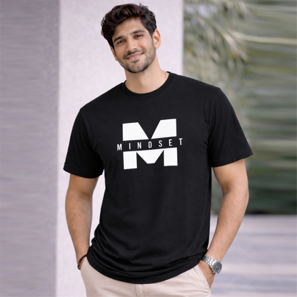 Bhokals "Mindset" Printed Round Neck, Cotton, Super Soft T-Shirt