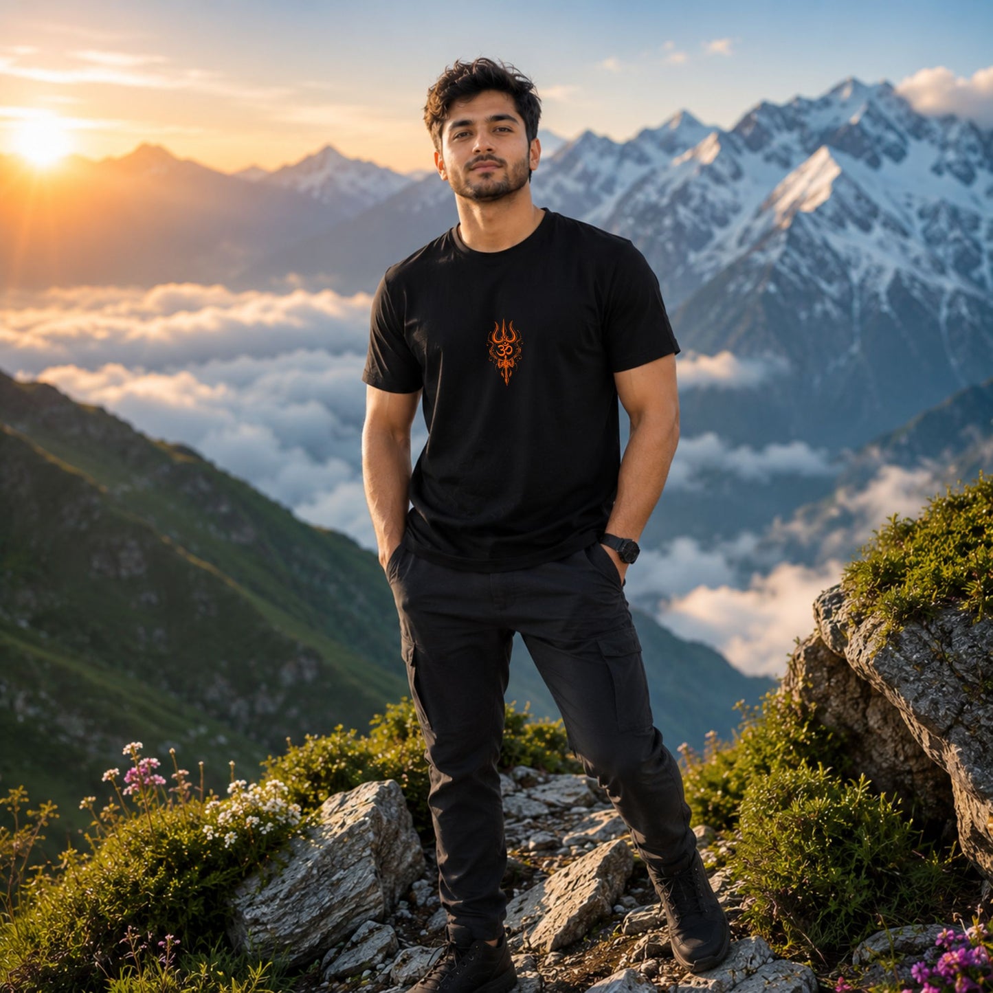 Centered Trident Tee
