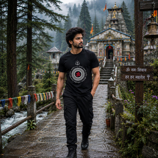 Crimson Om Trident Tee