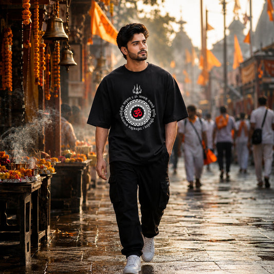 Crimson Om Trident Tee