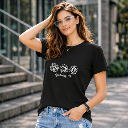 BHOKALS "Daisy" Printed Women Cotton T-Shirt | Round Neck | Super Soft | Regular Fit