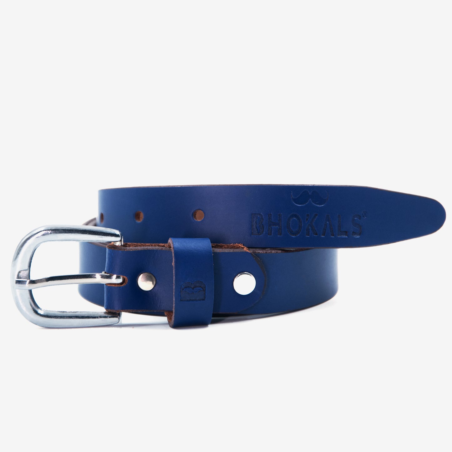 Bhokals Women Blue Leather Belt