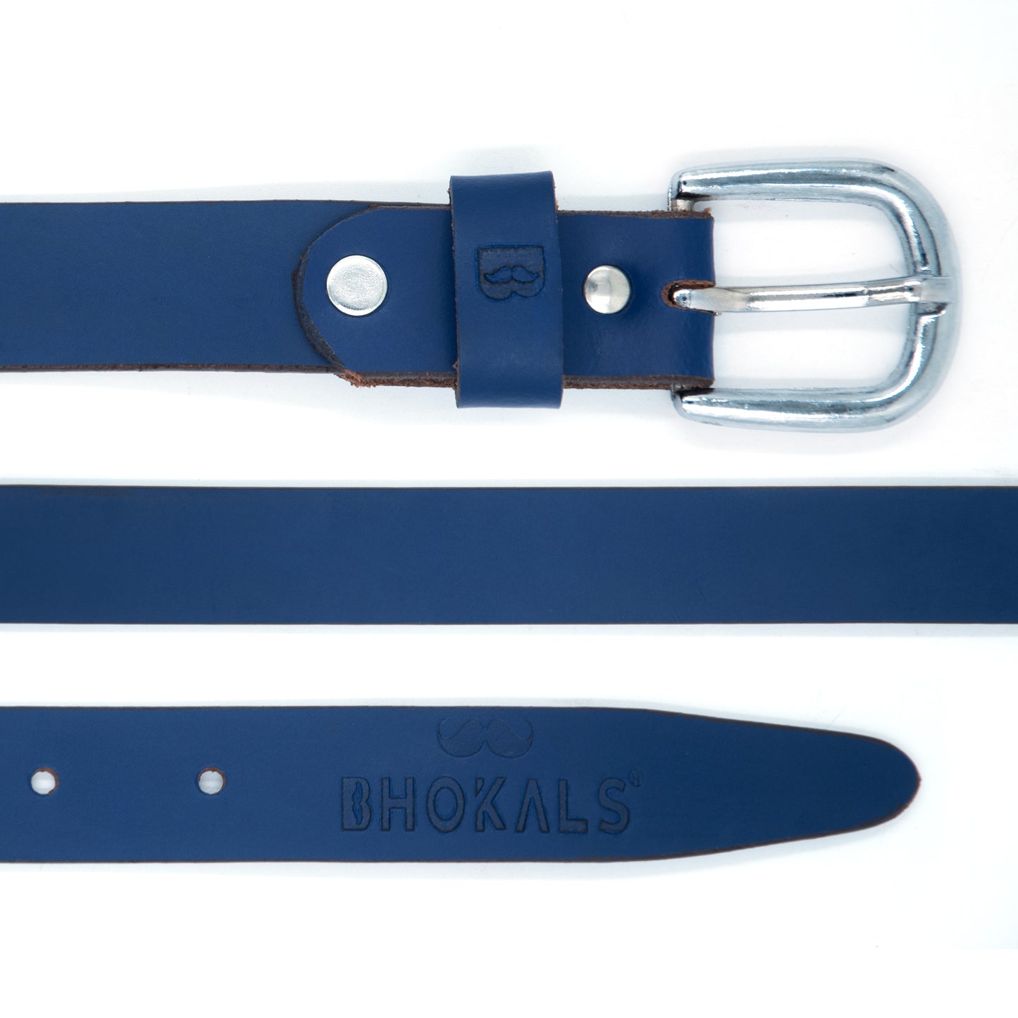 Bhokals Women Blue Leather Belt