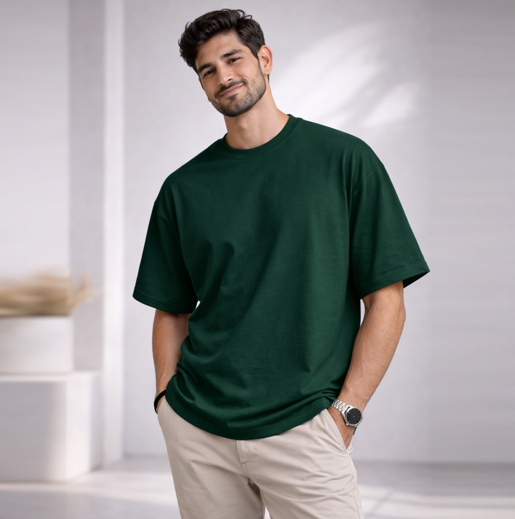 Bhokals "Plain Oversized" Cotton T-Shirt – Super Soft Comfort, Effortless Style
