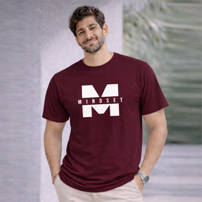 Bhokals "Mindset" Printed Round Neck, Cotton, Super Soft T-Shirt