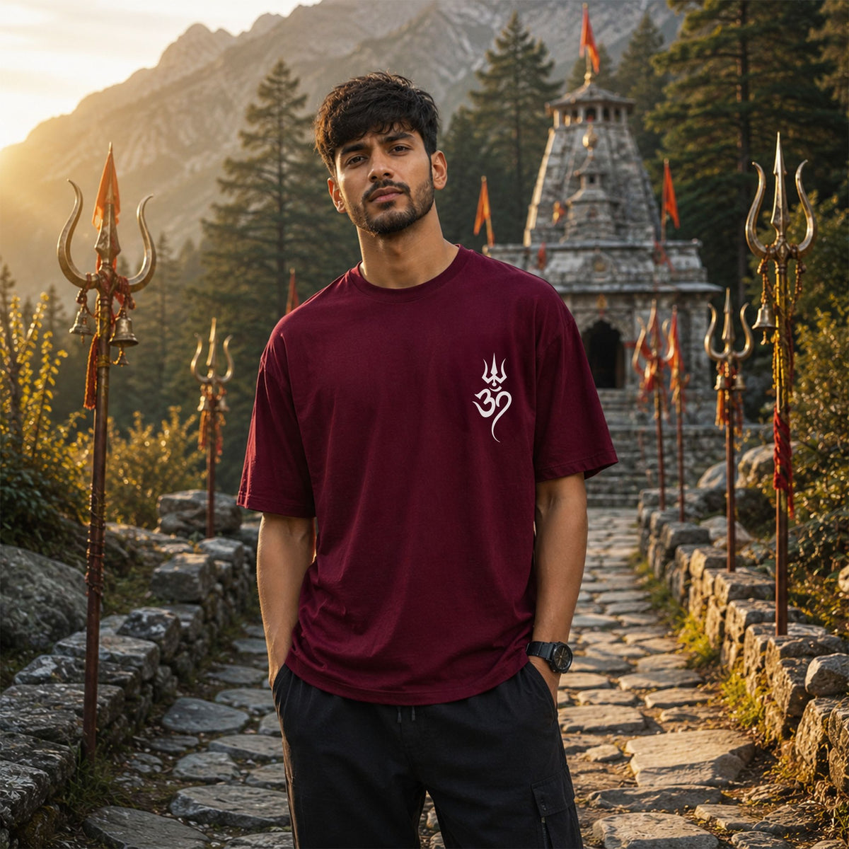 Om Trident Tee
