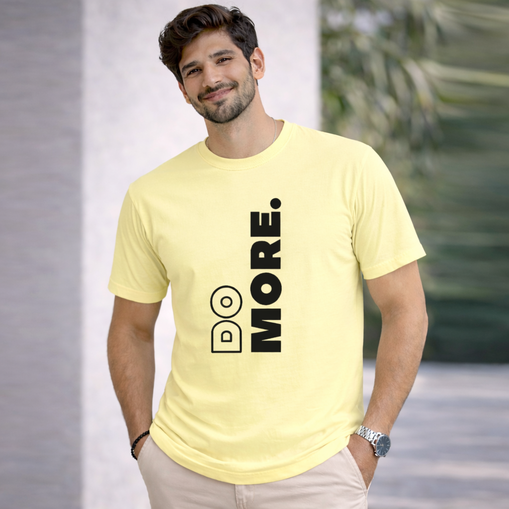Bhokals "Do More" Printed, Round Neck, Cotton, Super Soft T-Shirt