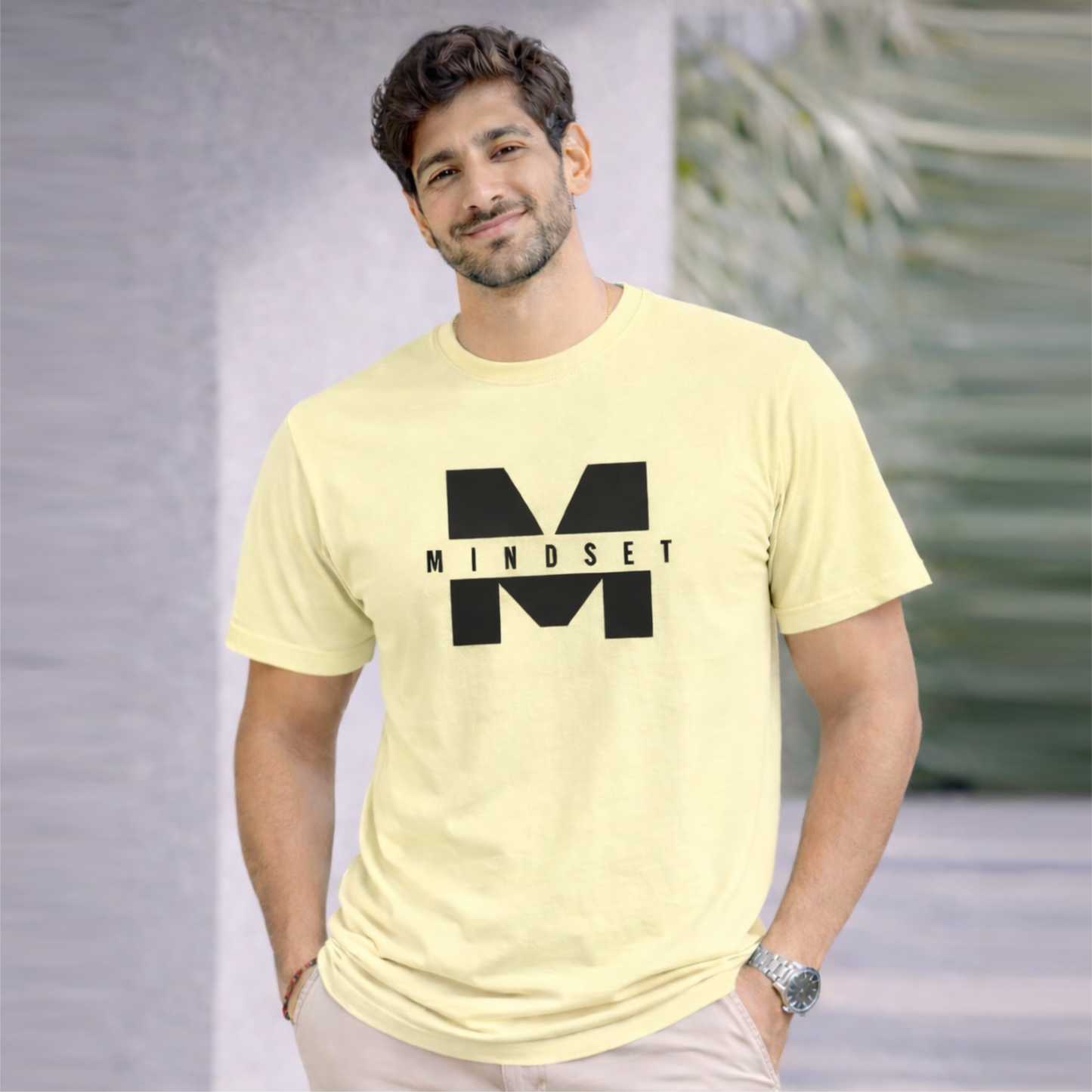 Bhokals "Mindset" Printed Round Neck, Cotton, Super Soft T-Shirt